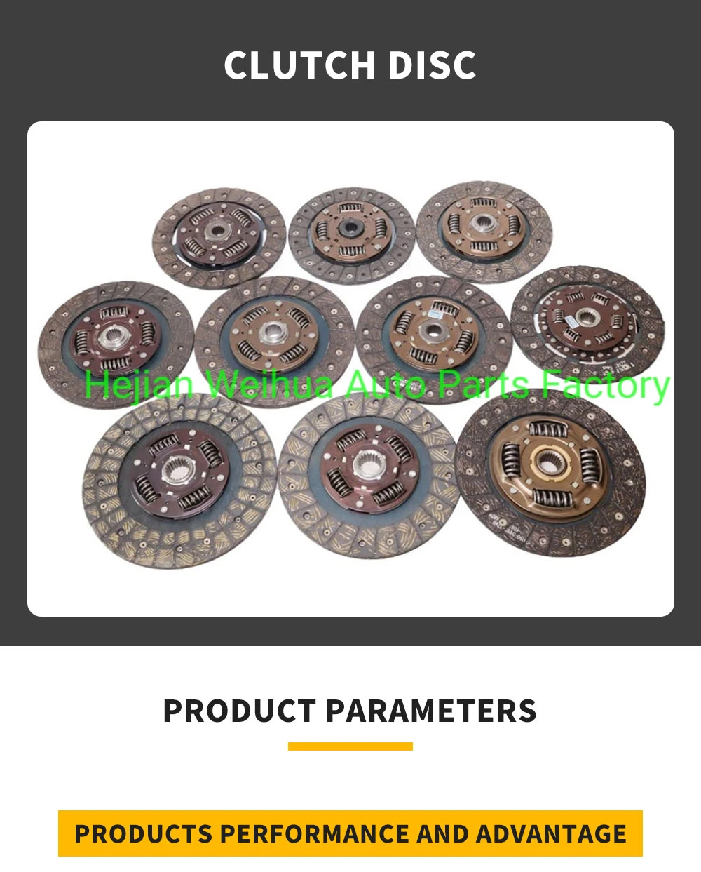 Auto Part Clutch Disc 380mm 17-1601130 for Kamaz Truck