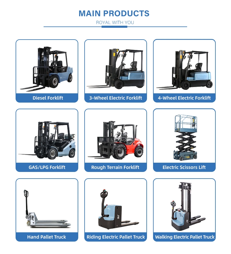 Royal Factory Supply New LPG / Gas / Gasoline Forklift Truck with Japanese Engine