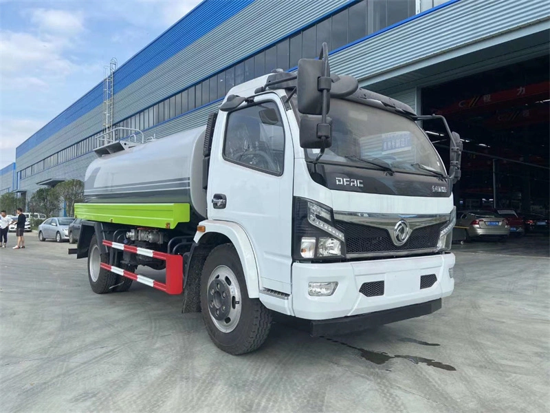 2023 Chinese Brand 6000 Liters to 8000 Liters Potable Drink Water Tank Tanker Sprinkler Bowser Spray Cleaning Transport and Delivery Truck