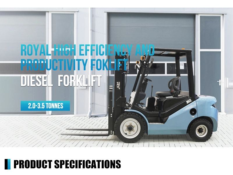 Royal 5 Ton EU V/ Tire 4 Engine Factory Supply Heavy Duty Diesel Forklift Truck